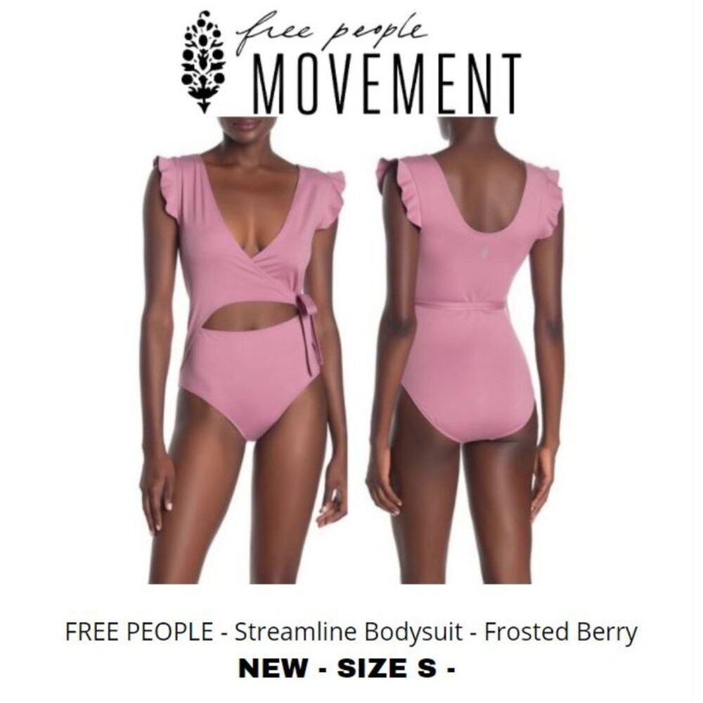 NWT FREE PEOPLE MOVEMENT STREAMLINE BODYSUIT SMALL